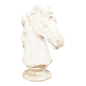 Mid 20th Century Large Plaster Horse Head, Vintage European