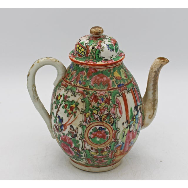 Circa 1891-1911 Chinese Export Rose Medallion Porcelain Tea Service For Sale - Image 12 of 13