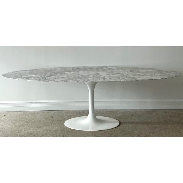 Vintage Marble Tulip Dining Table After Saarinen For Sale - Image 9 of 12