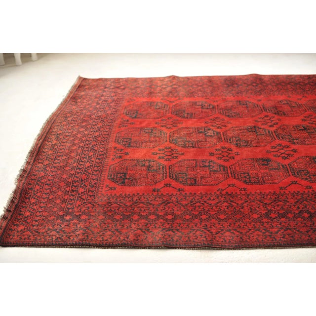 Vintage Ersari Elephant, Camel & Bird Tracks Rug 8 x 10.6 For Sale - Image 4 of 12