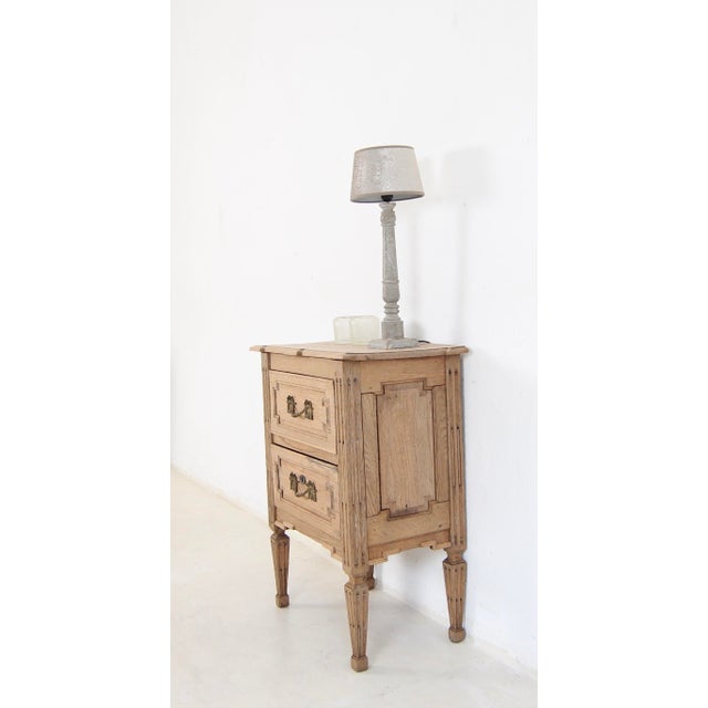 Small Neoclassical Louis XVI Oak Chest of Drawers, Late 19th Century For Sale - Image 5 of 18