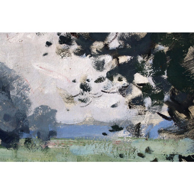 Otto Pladers, Landscape, 1942, Oil on Cardboard For Sale - Image 7 of 10