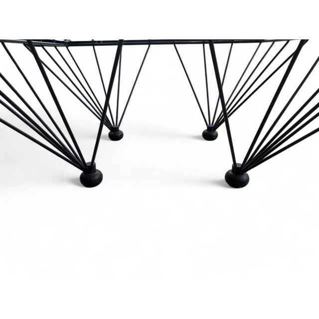 Vintage Wrought Iron Coffee Table, 1980s For Sale - Image 5 of 7