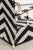Yoruba Royal Beaded Chair with Geometric Black and White Motif, West Africa For Sale - Image 3 of 8