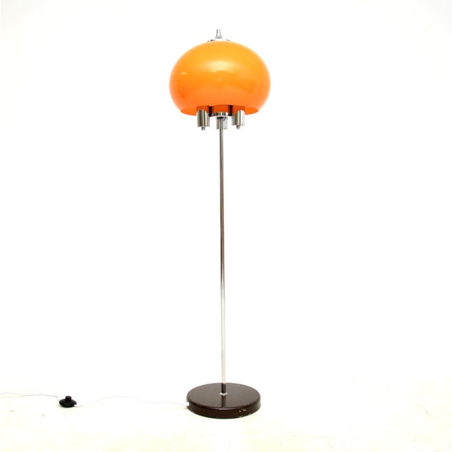Vintage Italian Chrome Floor Lamp, 1970s For Sale - Image 9 of 9