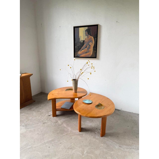 1970s Elm Drop Coffee Tables, 1970s, Set of 2 For Sale - Image 5 of 18