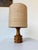 Wood Turned Olive Wood Table Lamp, 1950s For Sale - Image 7 of 17