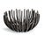 Metal Regina Andrew Modern Webbed Bowl Circle Blackened Iron For Sale - Image 7 of 7