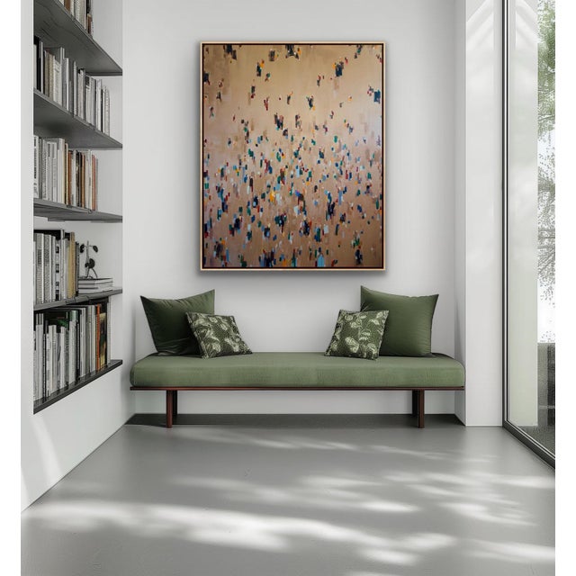 Large Abstract Acrylic Painting Titled Concerto For Sale - Image 4 of 10