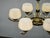 Italian Brass Chandelier with Opaline Glass Shades, 1950s For Sale - Image 14 of 17
