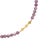 Metal Pink Tourmaline Half-Moon Necklace For Sale - Image 7 of 10