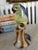 Figurative Vintage Blue and Green Ceramic Parrot Figurine For Sale - Image 3 of 6