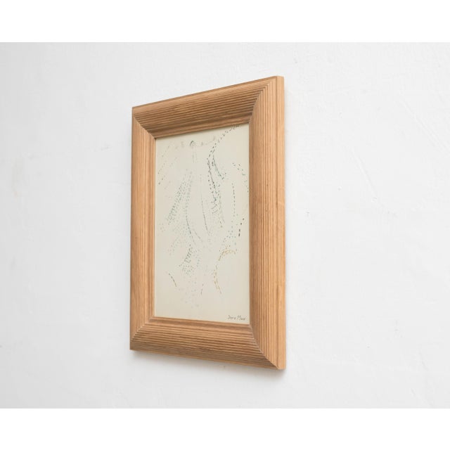 Dora Maar, Pointillist Surrealist Landscape, Paper, Framed For Sale - Image 4 of 15