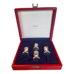 Viintage Cartier Salt & Pepper Shakers Sterling Silver - 4pcs With Original Box