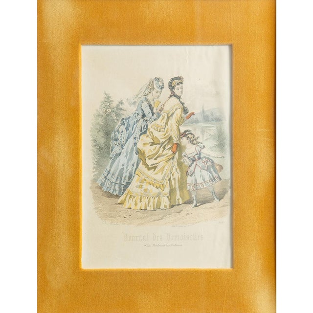 Artist: Modes de Paris Title: Les Desmoiselles Year: 1875 Signed: No Medium: Lithograph Paper Size: 16.5 x 13.5 inches (...