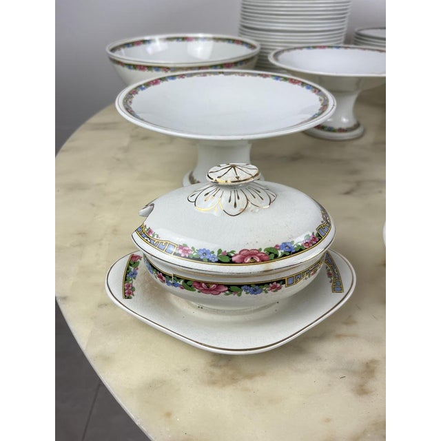 Service of 70 pieces in ceramic dishes, San Cristoforo Richard, Italy, late nineteenth century (1873-1896) This company...