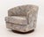 Pair of Milo Baughman Style Barrel Swivel Arm Chairs For Sale - Image 10 of 11