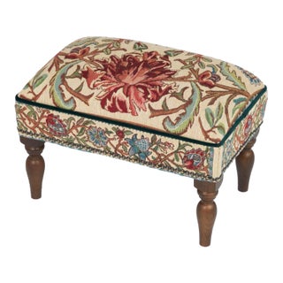 Artichoke Upholstered Stool For Sale