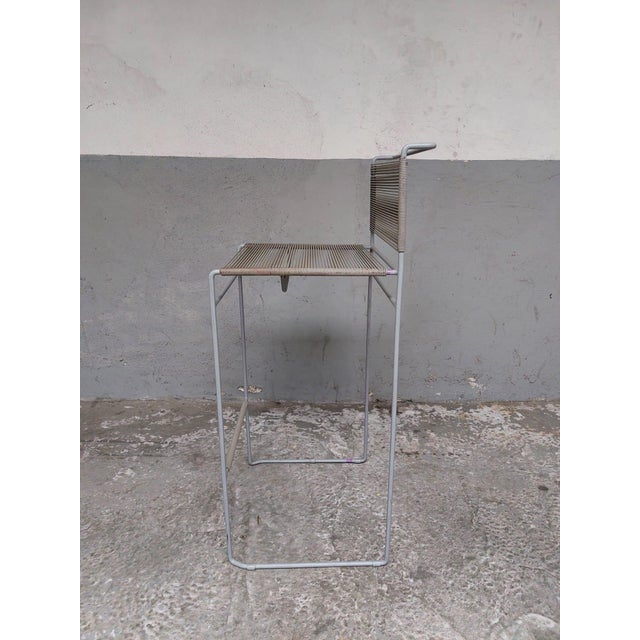 Gray Vintage Spaghetti Chair, 1980 For Sale - Image 8 of 18