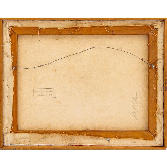 Contemporary Andy Miller Abstract Composition Oil on Canvas For Sale - Image 3 of 5