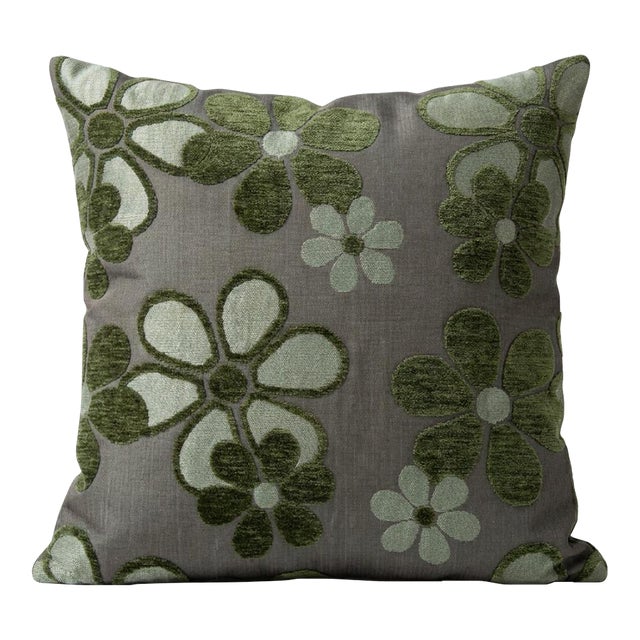 Uzbek Cotton Suzani Pillow Cover 17'' X 17'' For Sale