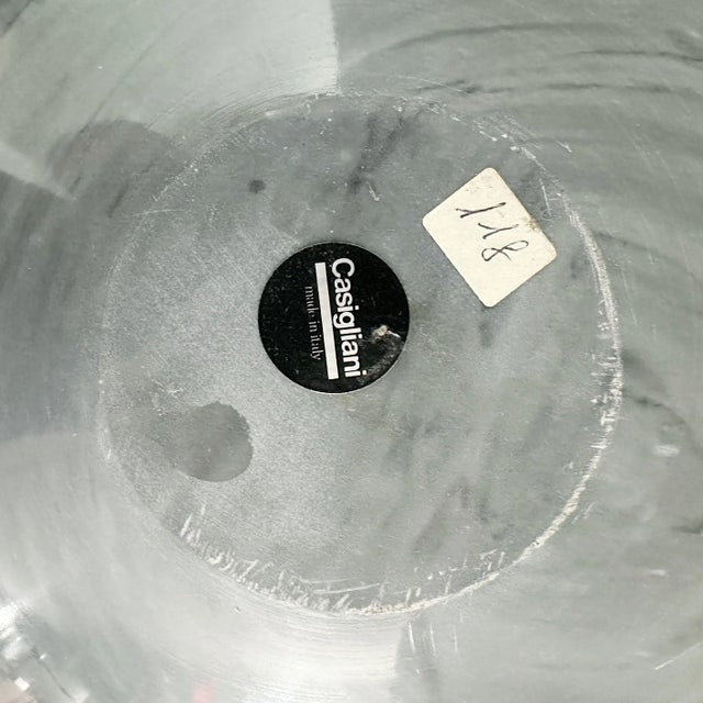 Stone Vintage Giulio Lazzotti for Casigliani Bardiglio Marble and Slate Large Bowl For Sale - Image 7 of 11