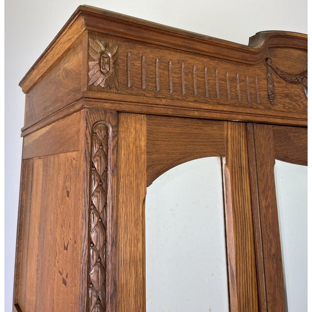 French Wardrobe in Oak For Sale - Image 3 of 18