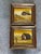 Wood Original Vintage Signed Framed Oil Paintings Outdoor Barn Scene, a Pair For Sale - Image 7 of 9