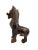 Asian Late 20th Century Foo Dog Statue Large Metal Chinese Guardian Lion Vintage Oriental Decor For Sale - Image 3 of 8