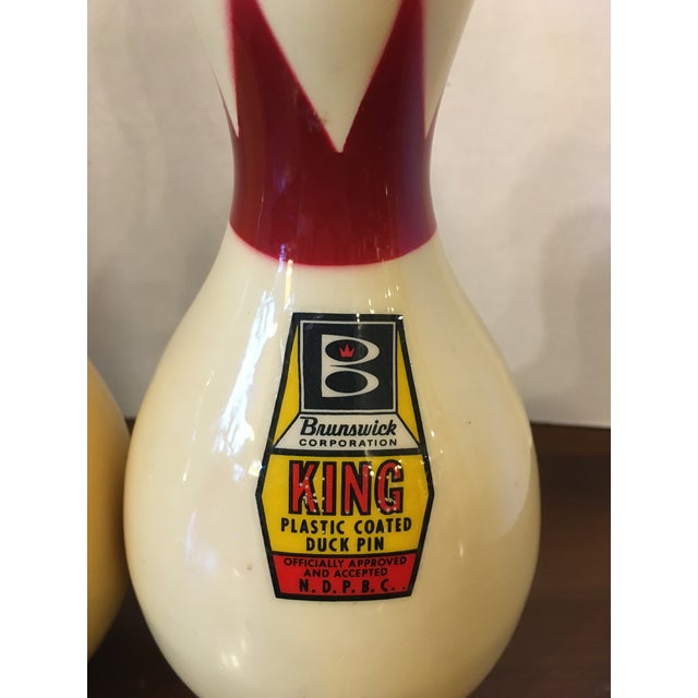 Vintage 1950s Brunswick Lanes Duck Pin Bowling Pins a Pair Chairish
