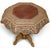 Antique Anglo-Indian Carved Wood Elephant Table For Sale - Image 4 of 7
