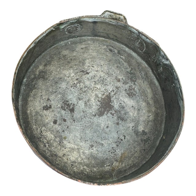 Antique Primitive Copper & Brass Lidded Cooking Pot Tiffin Boiler C1900s For Sale - Image 9 of 10