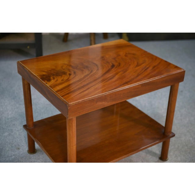 Art Deco Side Table in Varnished Wood, 1940s For Sale - Image 3 of 10