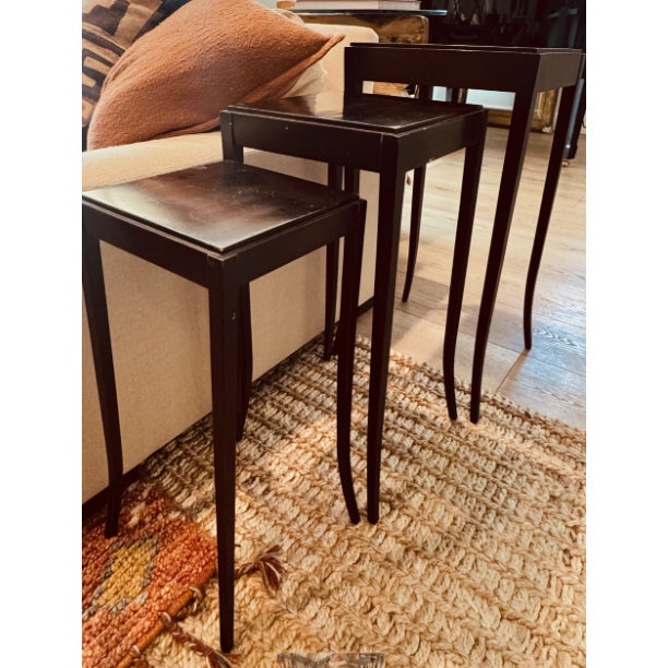 Baker, Knapp & Tubbs Late 20th Century Barbara Barry Nesting Tables For Sale - Image 4 of 6
