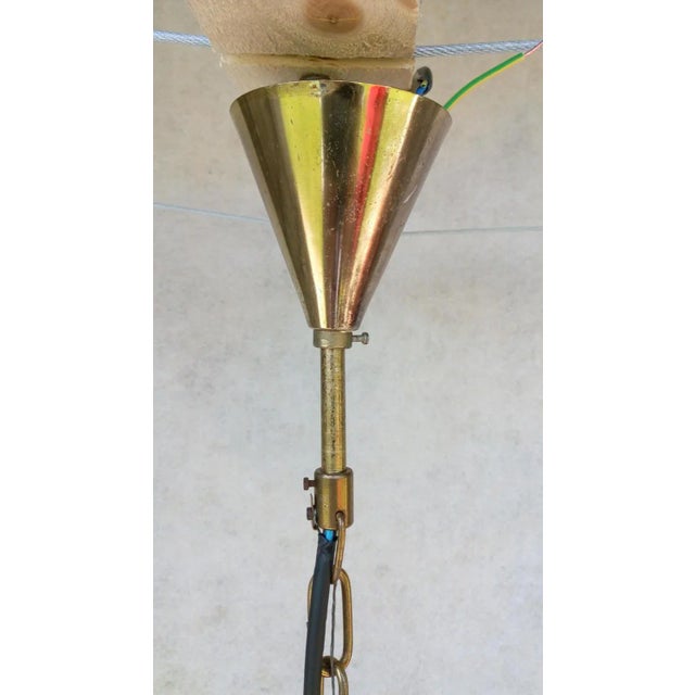 Vintage Bronze Chandelier, 1970s For Sale - Image 13 of 18