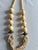 Mid-Century Modern Vintage 1970s Bohemian Long Ivory Beaded Statement Necklace For Sale - Image 3 of 13