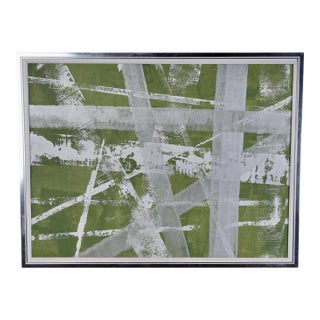 Mid 20th Century Contemporary Abstract Wall Art Painting For Sale