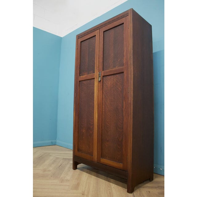 Art Deco Oak Compact Wardrobe, 1930s For Sale - Image 6 of 12