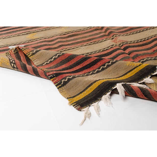 Turkish Handmade Mid 20th Century Ethnic Runner For Sale - Image 3 of 10