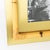 Wood Mid-Century Italian Brass and Bamboo Wicker Picture Frame For Sale - Image 7 of 8