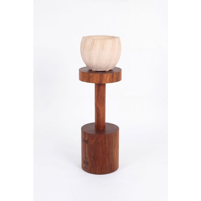 Karl Springer Style Ribbed Planter, C. 1980s, Pair For Sale - Image 4 of 8