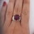 Contemporary 10.96 Carat Rubellite Tourmaline and Diamond Accent Platinum Ring Size 7.75 For Sale - Image 3 of 8