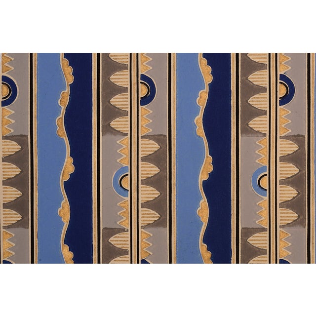 Gold Metallic Art Deco Wallpaper Sample Chairish