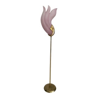 Art Deco Revival 1980s Torchiere Floor Lamp For Sale