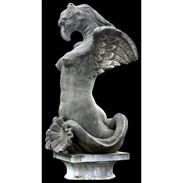 SANDSTONE CHIMERA, Italy, 20th Century In Greek mythology, harpies are monstrous creatures, half woman and half bird of...