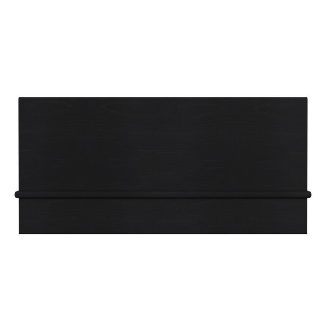 Black Halmstad Wood Platform King Bed, Black For Sale - Image 8 of 9