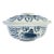 Vintage MCM Delft Williamsburg Restoration Porcelain Flower Frog Vase For Sale