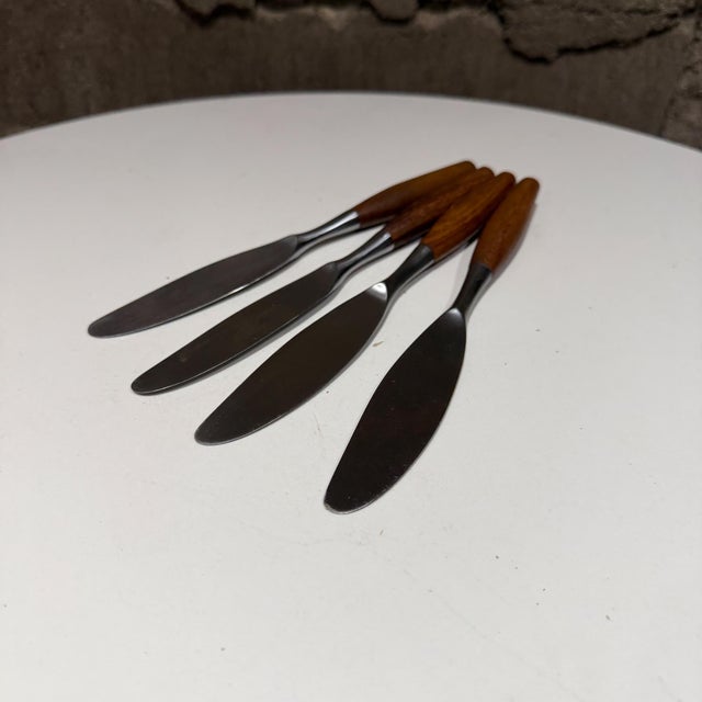 For your consideration, Dansk "Fjord" Pattern: Designed by Jens Quistgaard in 1954, these are characterized by their sleek...