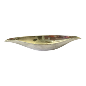Vintage Silver-Plated Modernist Mid-Century Tear Drop Bowl or Gravy Boat