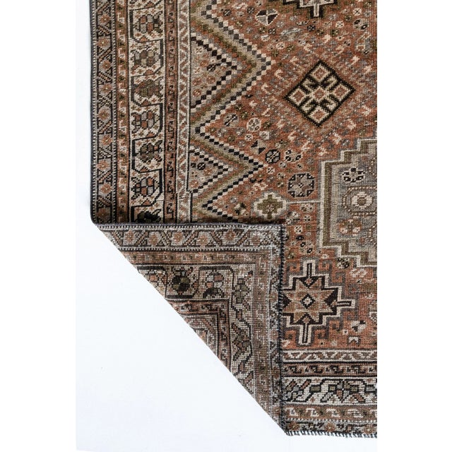 Textile Antique Shiraz Scatter Rug For Sale - Image 7 of 10